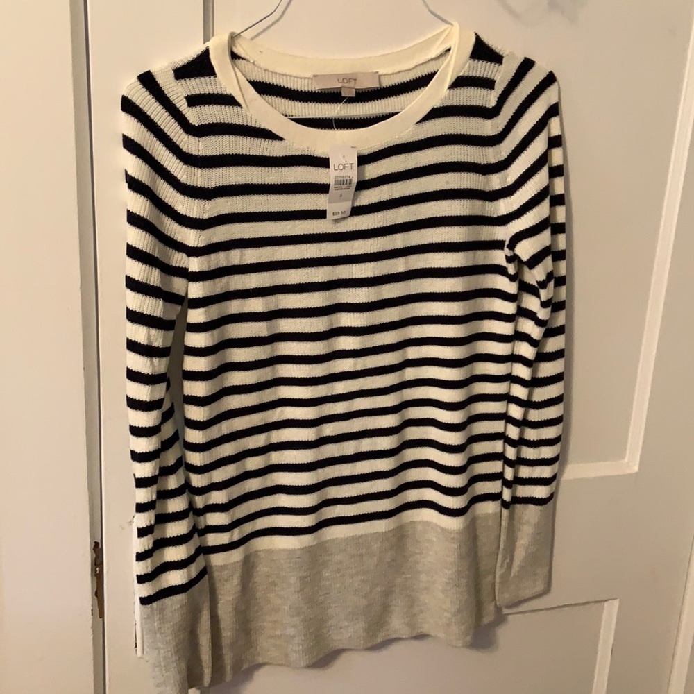 NWT Ann Taylor loft striped sweater